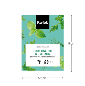 Gemengde kruiden zaden -  KWIEK Uitdeel zakjes