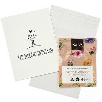 Tuinzaden zaaien - zaden in bioplastic - Een bloeiend nieuwjaar - kindertraktatie - overzicht