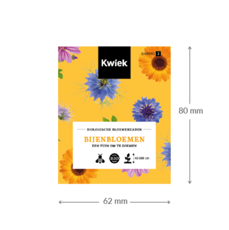 Biologische Bijenbloemen zaden  -  Kwiek Uitdeel zakjes