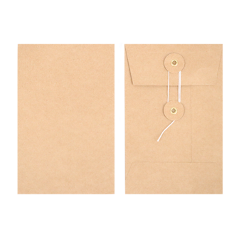 Japanse envelop - Bruin | Japanse envelop 114 x 162 x 25 mm