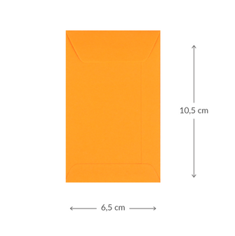 Loonzakje - Geel | 104 x 65 mm|Maatgeving