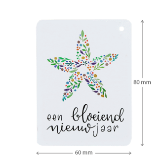 Label - Jij bent goud waard | 60 x 80 mm | Maatgeving