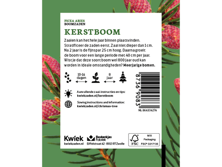 Kerstboom zaden -  Kwiek Uitdeel zakjes (op = op)