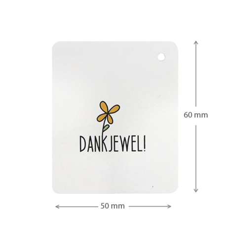 Label - Dankjewel | 50 x 60 mm