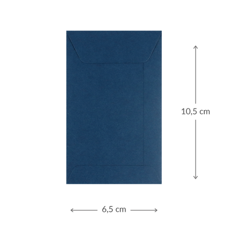 Loonzakje - Blauw | 104 x 65 mm|Maatgeving