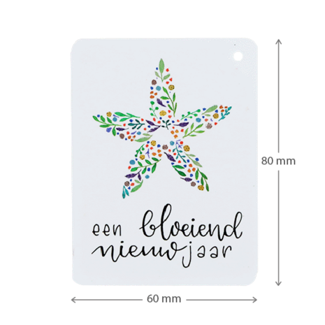 Label - Jij bent goud waard | 60 x 80 mm | Maatgeving