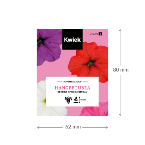 Hangpetunia - Kwiek Uitdeel zakjes (op = op)