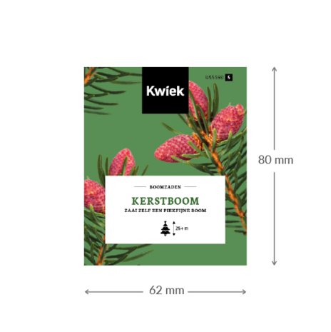 Kerstboom zaden -  Kwiek Uitdeel zakjes (op = op)